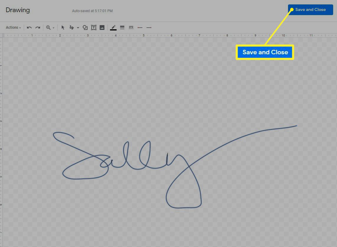 how to insert a signature in google docs